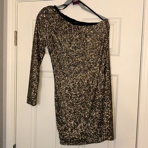 EUC AX PARIS Sequence ONE shoulder dress